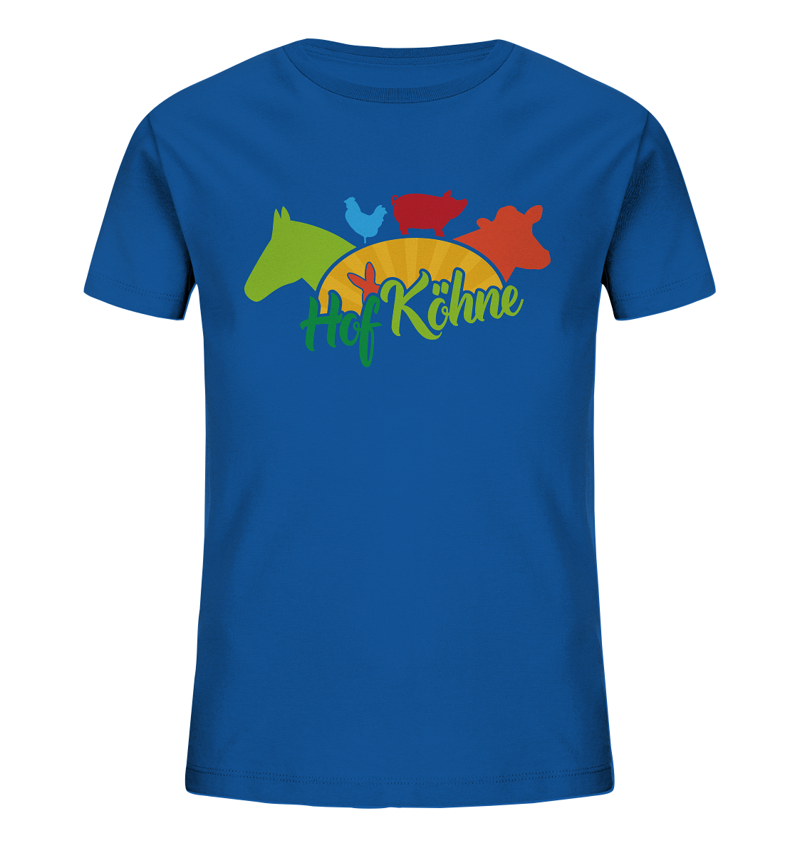 Kinder Bio T-Shirt großer Druck - Hof Köhne