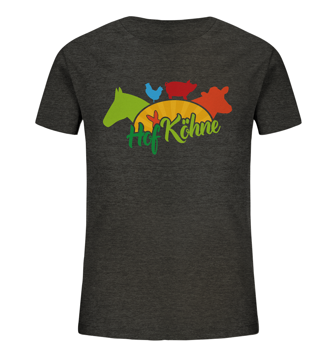 Kinder Bio T-Shirt großer Druck - Hof Köhne